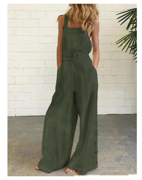 Sleeveless Wide-Leg Jumpsuit S–2XL