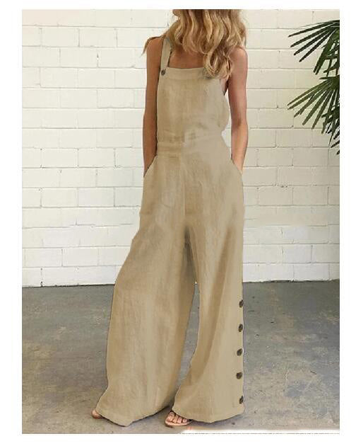 Sleeveless Wide-Leg Jumpsuit S–2XL