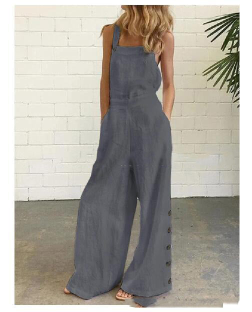 Sleeveless Wide-Leg Jumpsuit S–2XL