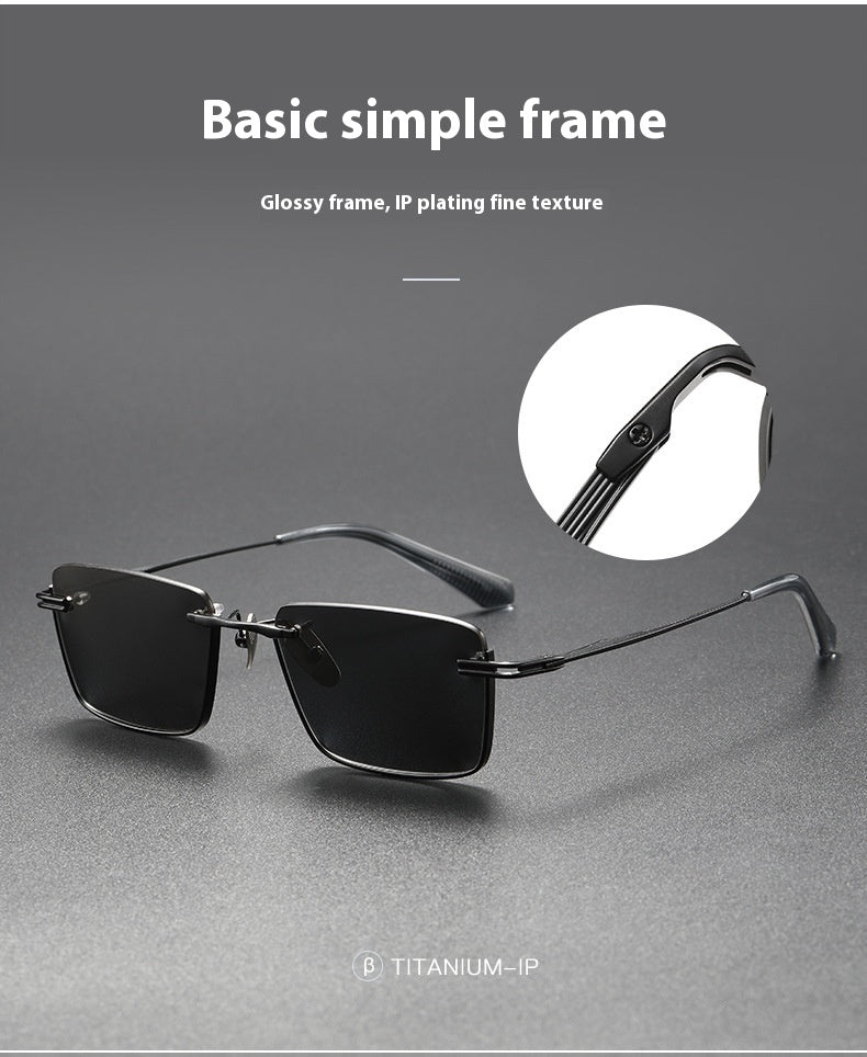 Titanium Polarized Sunglasses Retro Style