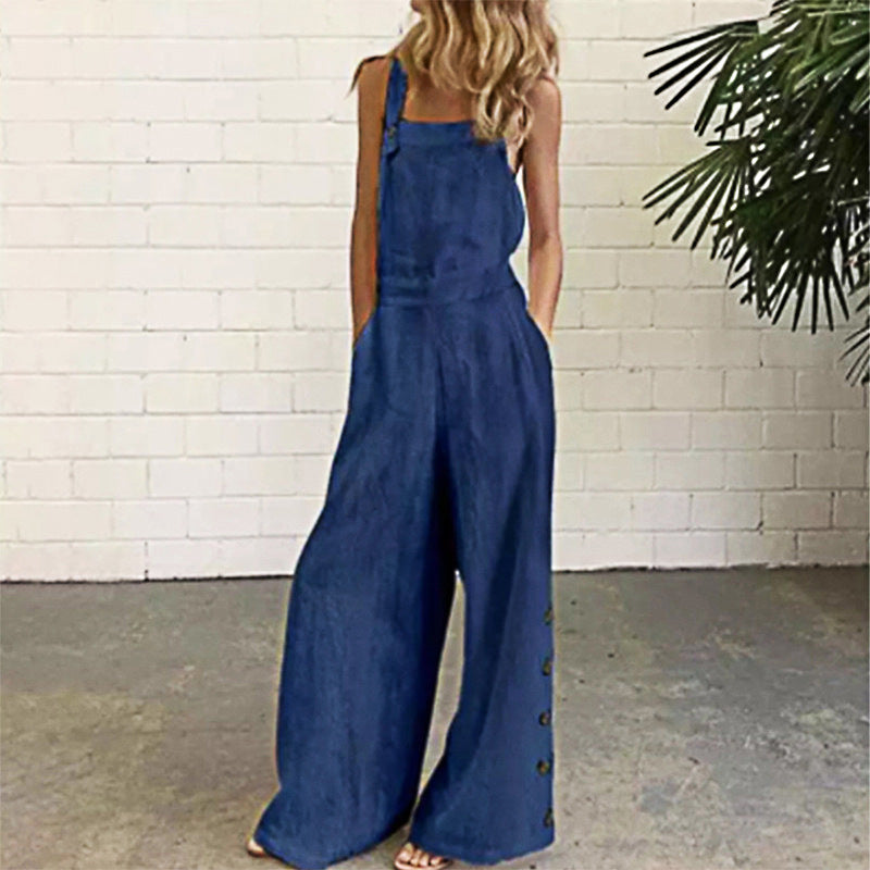 Sleeveless Wide-Leg Jumpsuit S–2XL