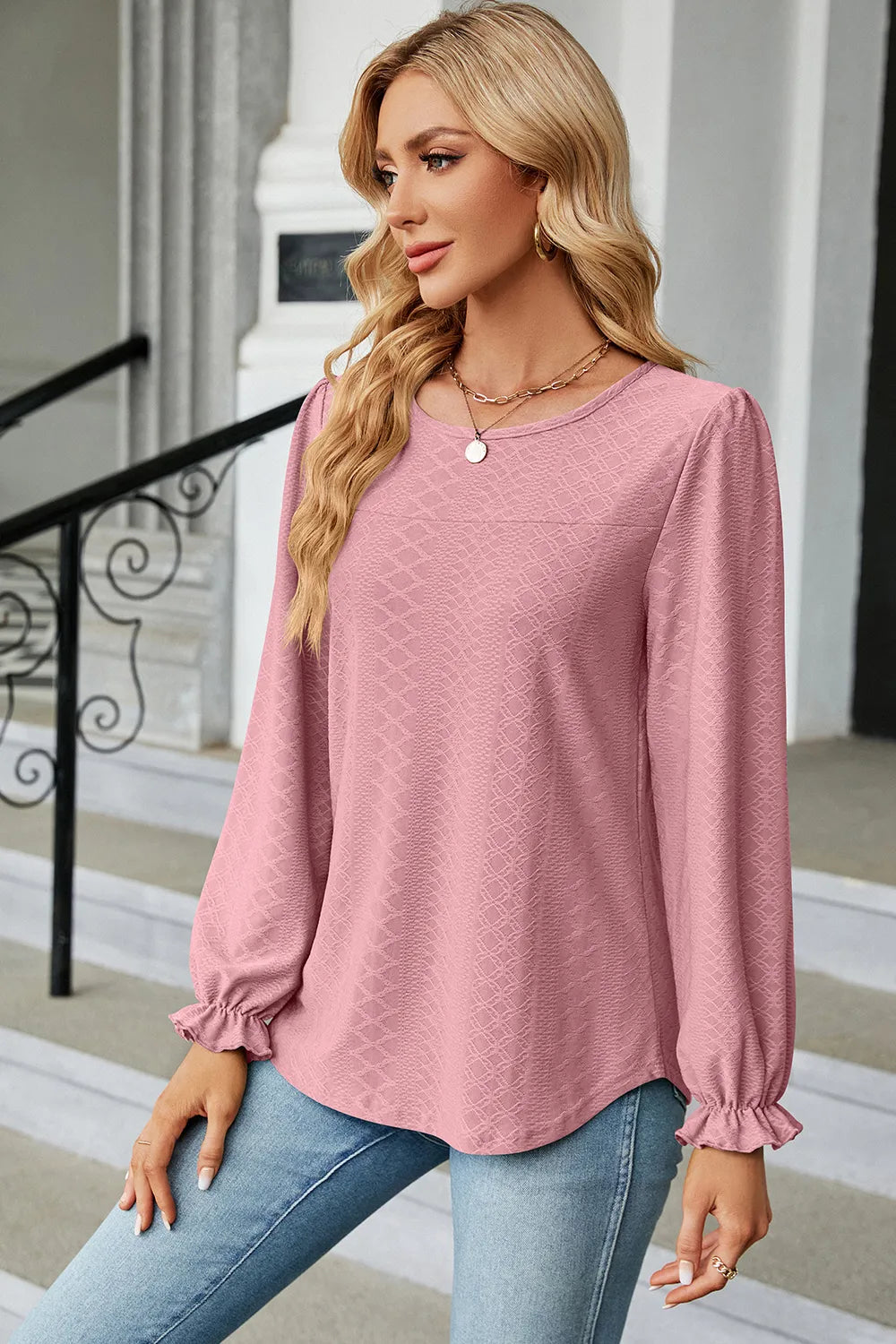 Round Neck Loose Sleeve Shirt