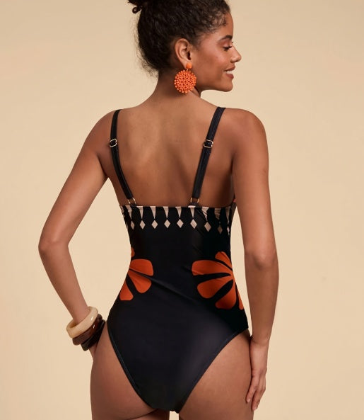 Swimsuit Set Sleeveless Top W/ Wide Leg Pants