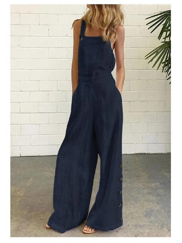 Sleeveless Wide-Leg Jumpsuit S–2XL