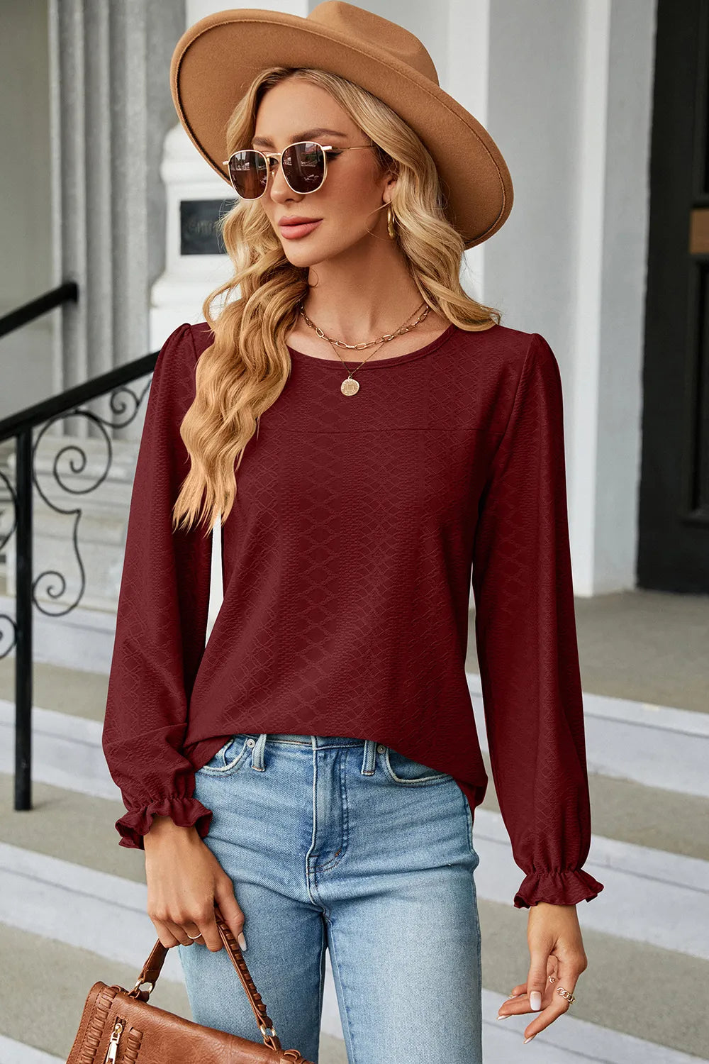 Round Neck Loose Sleeve Shirt