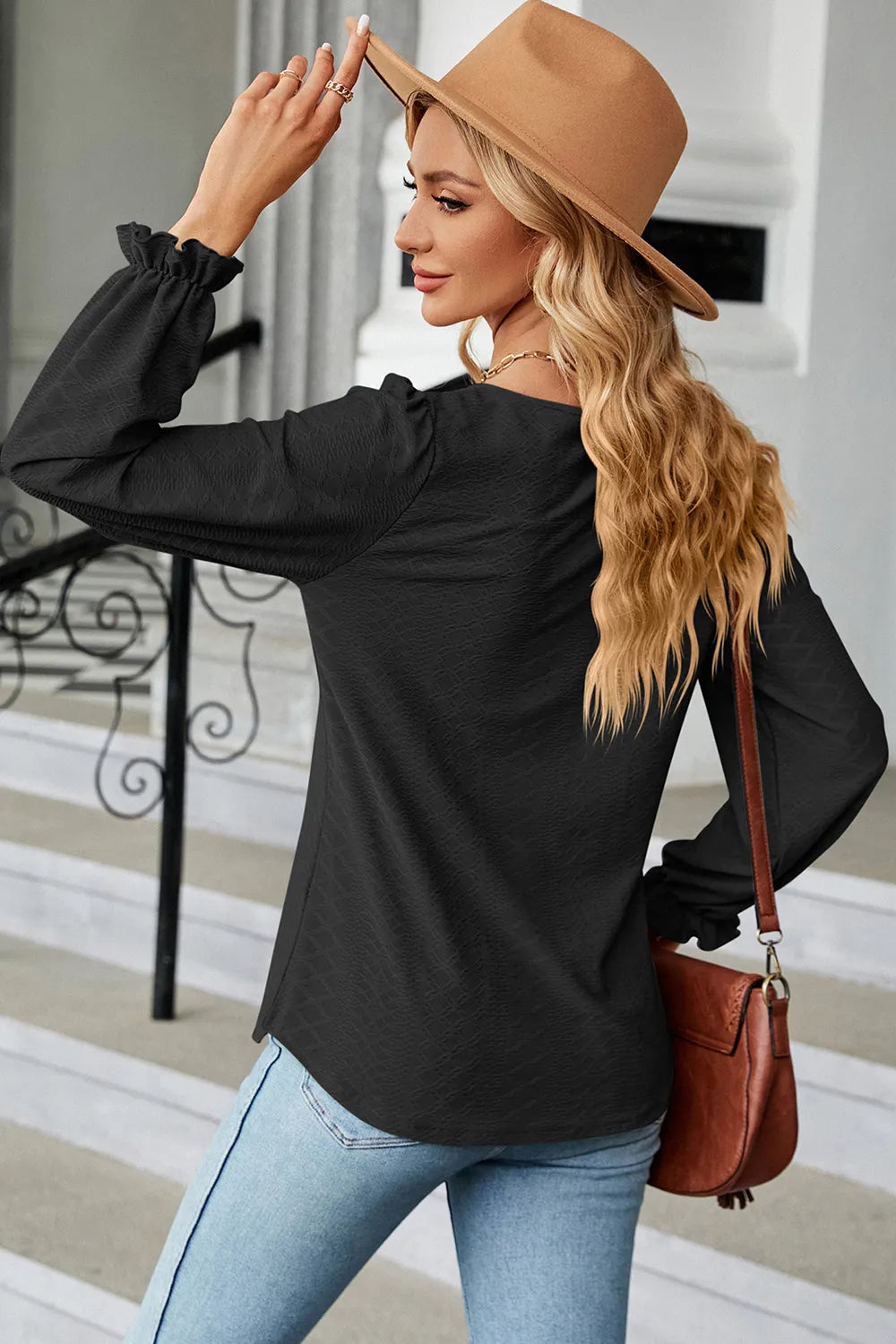 Round Neck Loose Sleeve Shirt