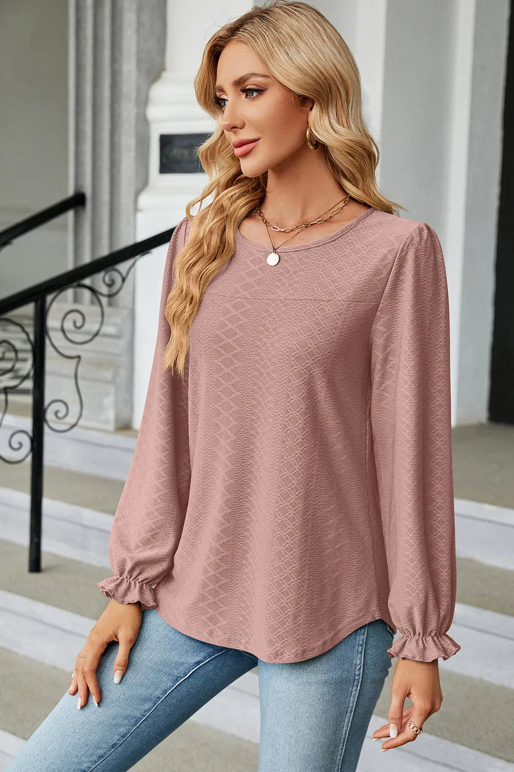 Round Neck Loose Sleeve Shirt