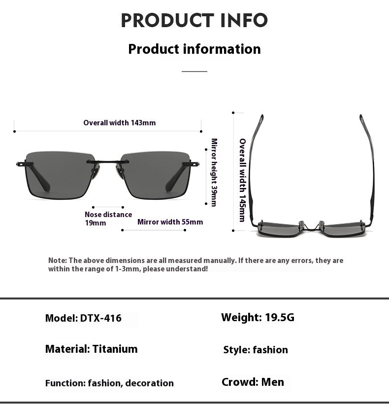 Titanium Polarized Sunglasses Retro Style